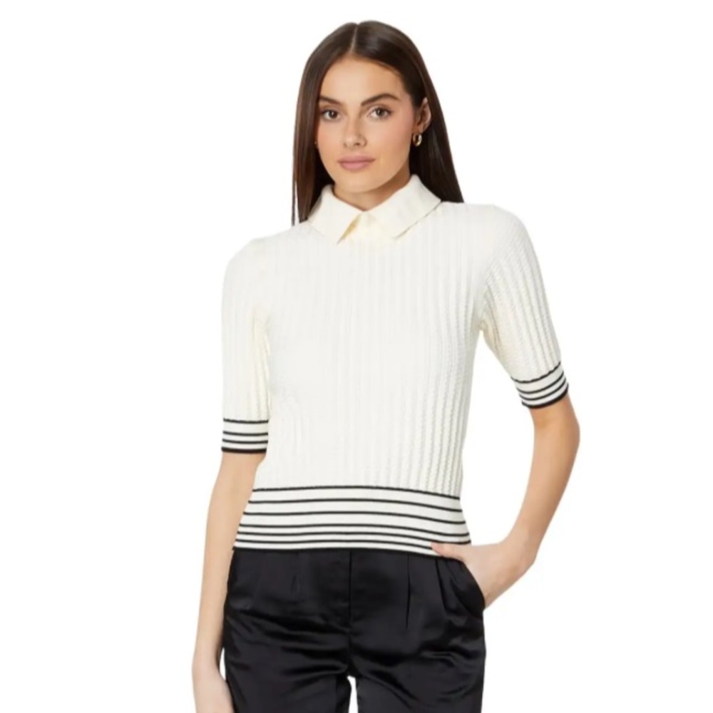 Ted Baker Morliee Puff Sleeve Fitted Sweater